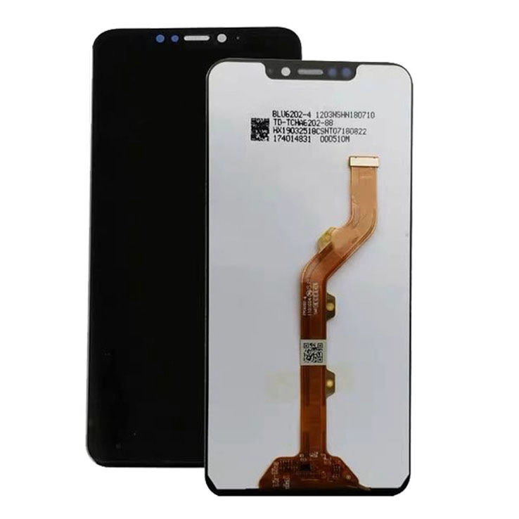 Pantalla LCD Teléfono Reemplazo del ensamblaje del digitalizador de la pantalla táctil con el marco para Infinix X622