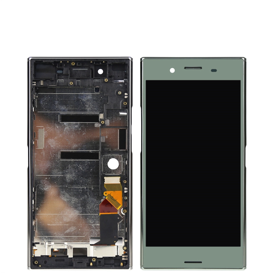 Telefon LCD Dokunmatik Ekran Digitizer Meclisi Sony Xperia XZ Premium G8142 G814 LCD Yeşil