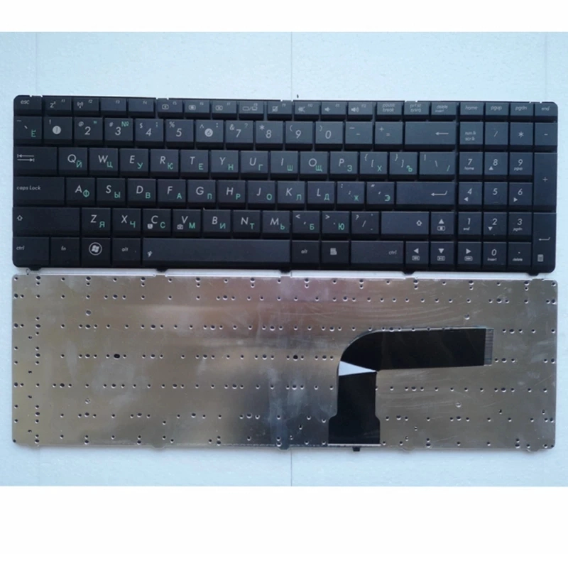 Ru preto novo para asus g72 x53 x54h k53 a53 a52j k52n g51v g53 n61 n50 n51 n60 u50 k55d g60 f50s u53 teclado laptop russo