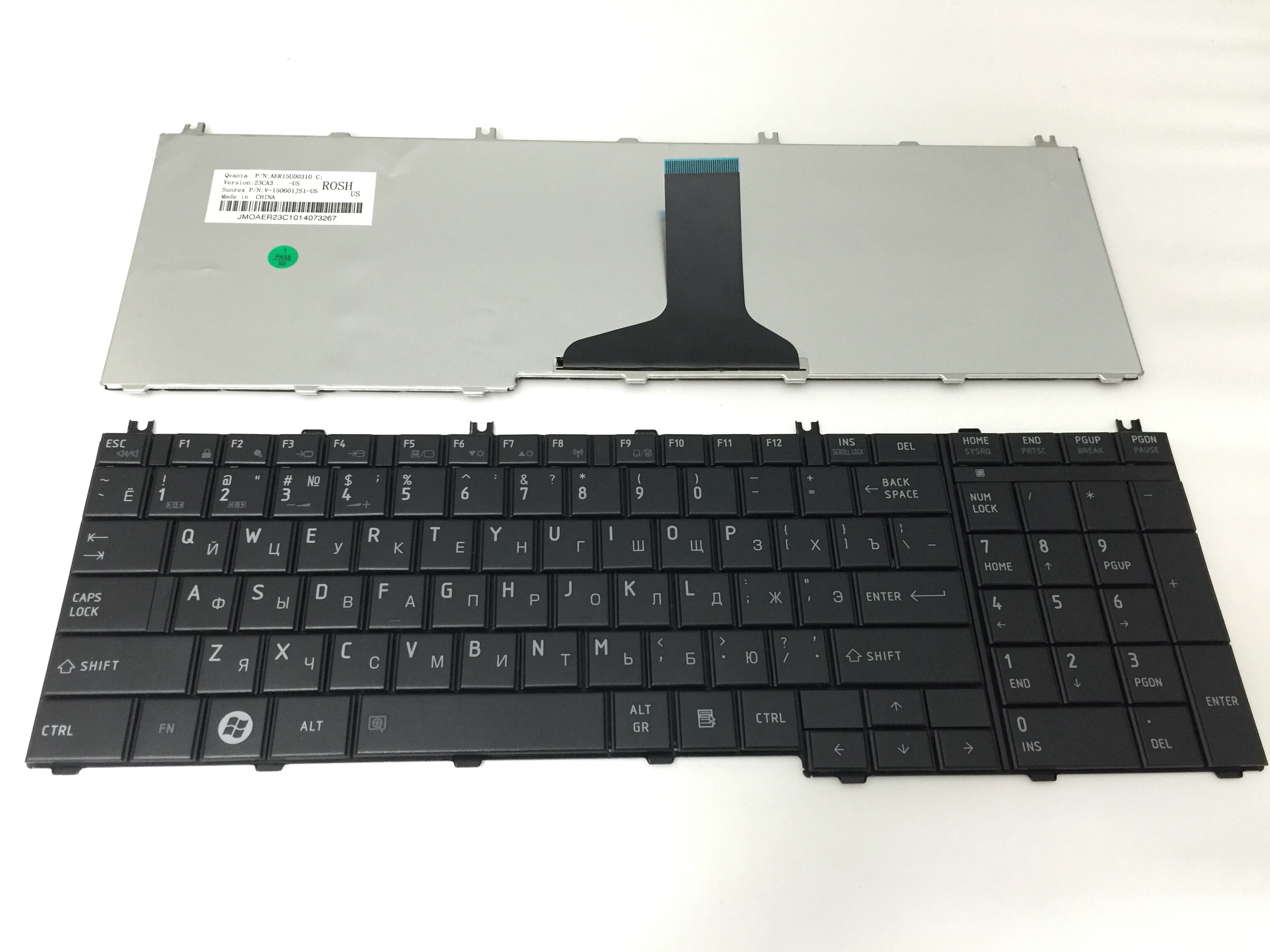 RU Laptop Keyboard for TOSHIBA C650