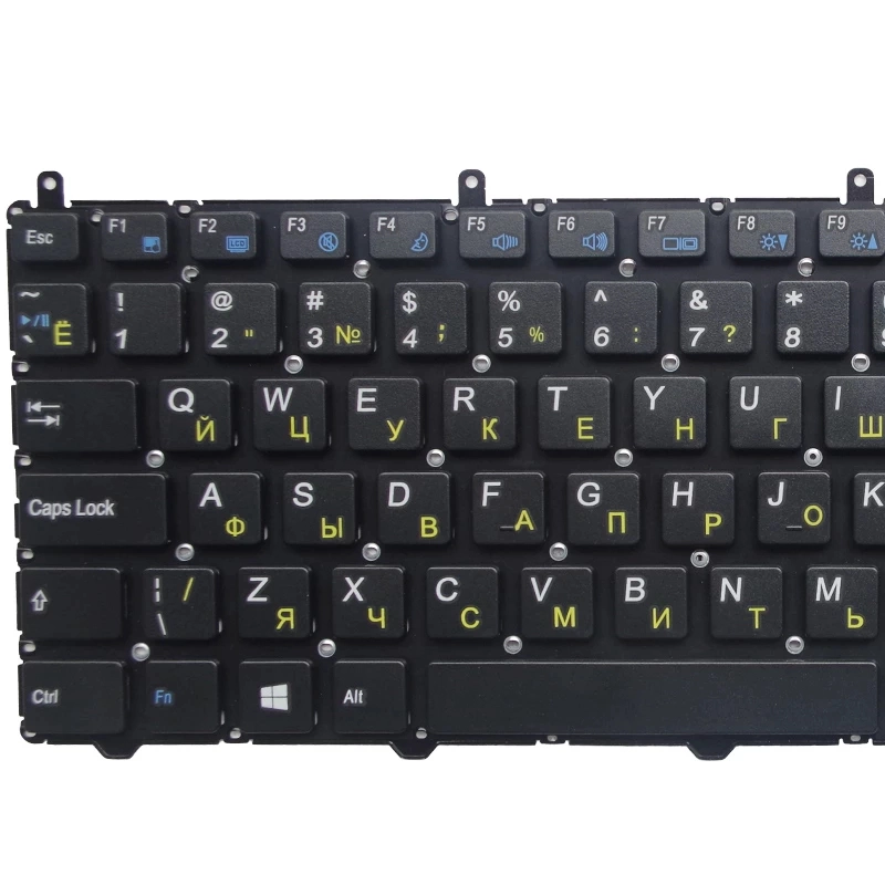 Teclado russo para DNS Clevo W650 W650SRH W655 W650SR W650Sc R650SJ W6500 W650SH W655SC MP-12N76SU-4301 RU Preto