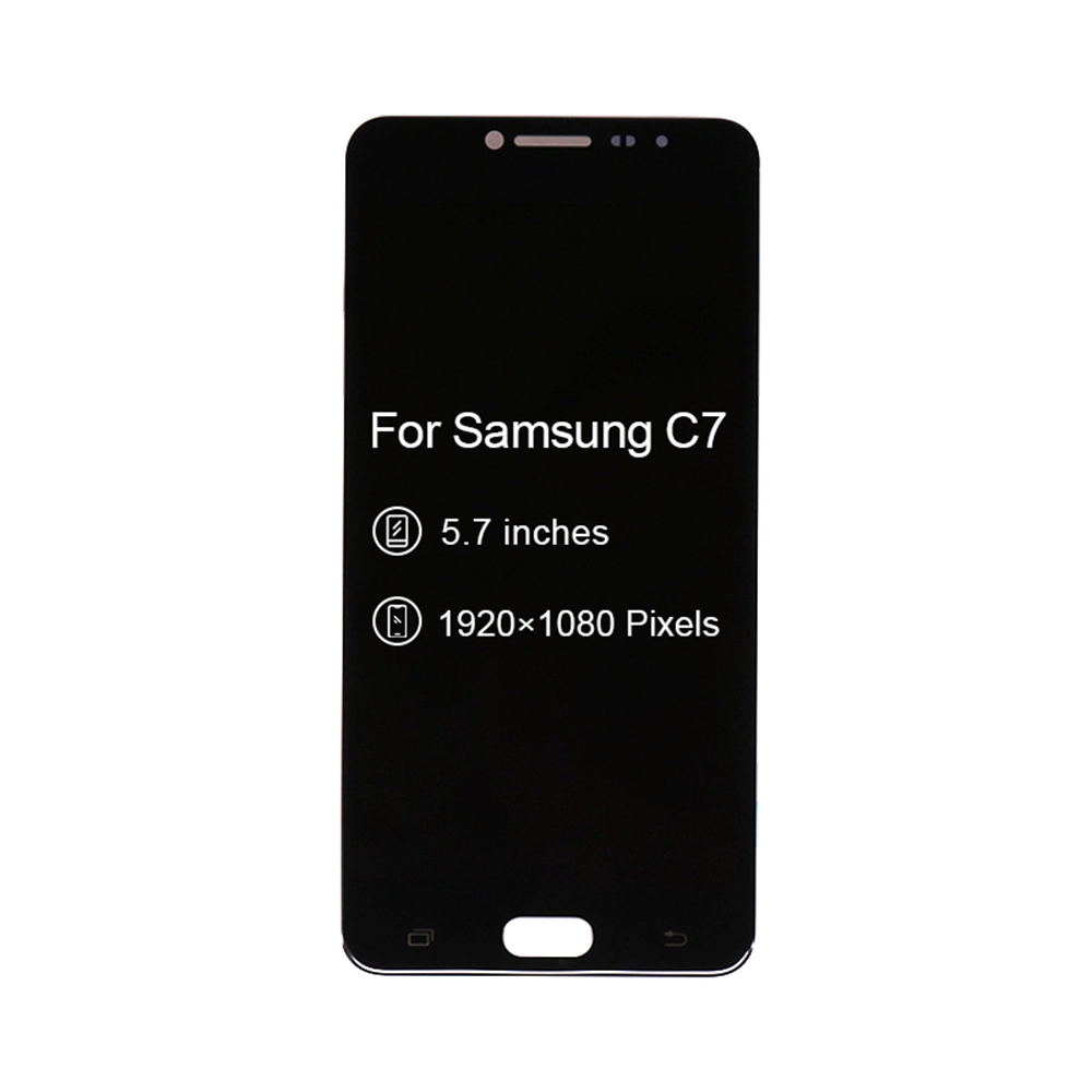 Substituição LCD Display Touch Digitizer Assembly para Samsung Galaxy C7 C700 LCD 5.7 "OEM preto OEM OEM