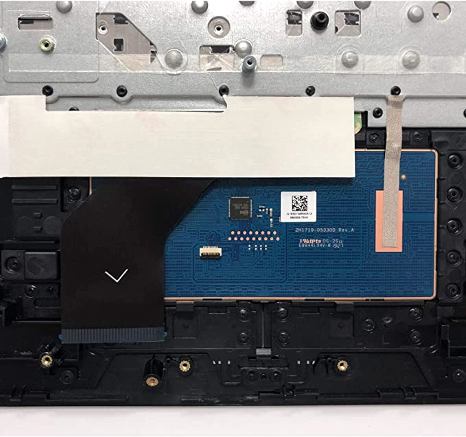 Ersatz für HP Pavilion17by 17-by 17ca 17-ca 17Q-CS-Laptop-Großbuchstaben Palmrest-Touchpad mit Tastatur-Montage-Teil L22750-001 6070B1308103 grau