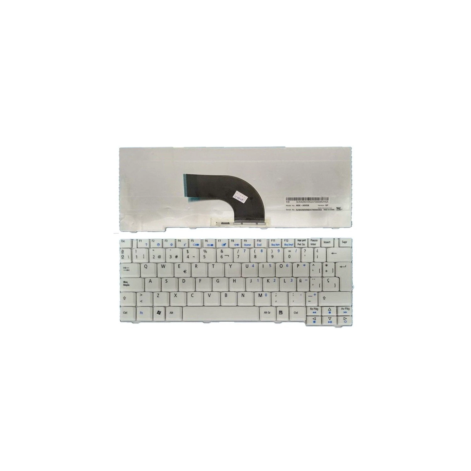 Teclado portátil SP para Acer Aspire 2420 2920 2920Z 6292