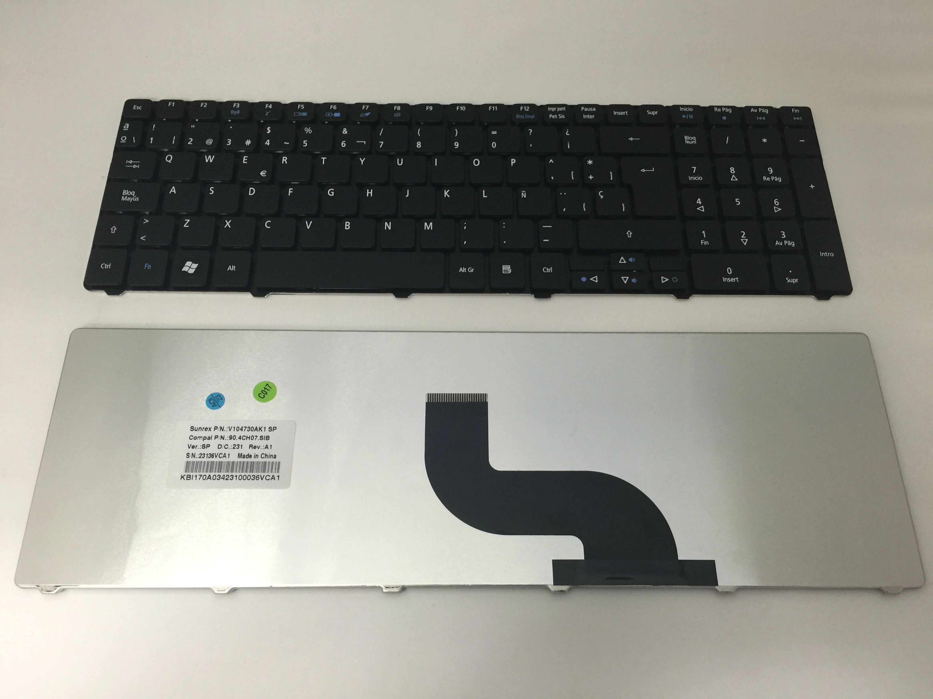 SP Laptop Keyboard for Acer 5810T