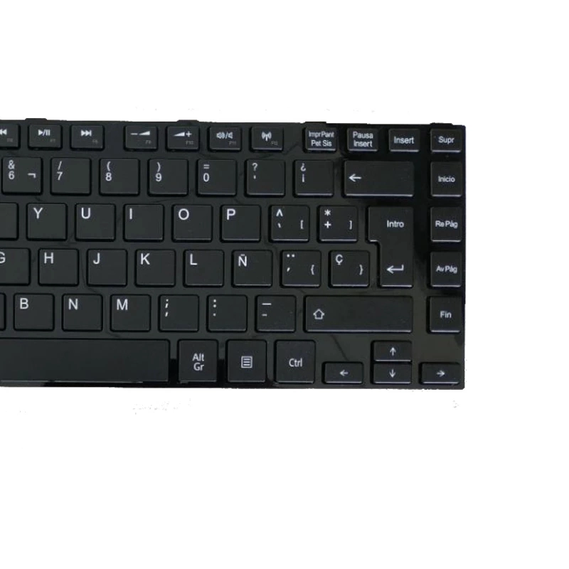 Teclado espanhol para toshiba satellite l800 l800d l805 l830 l835 l840 l845 p840 p845 c800 c840 c845 m800 m805 sp preto
