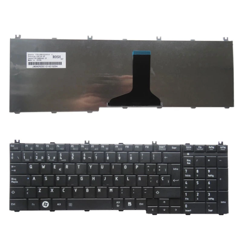 Espanhol SP Teclado para laptop para Toshiba Satélite C650 C655 C655D C660 C665 C670 L650 L655 L670 L675 L750 L755 SP Teclado
