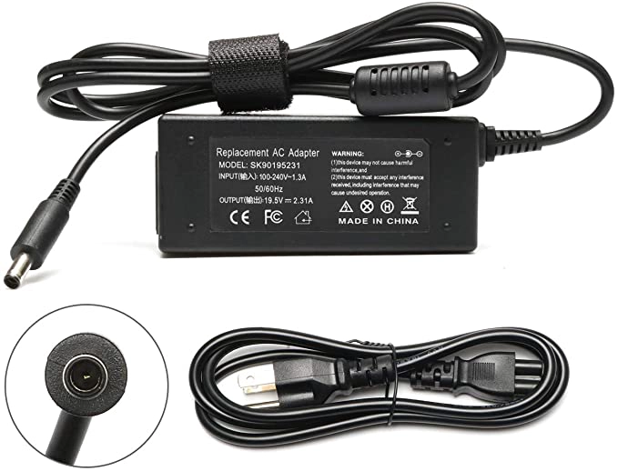 Tinkon 19.5v2.31A 45W 4.5 * 3.0mm AC Güç Adaptörü Şarj Dell Inspiron 15 5000 5551 5555 555 752 7597 11-3000 Serisi Dizüstü Bilgisayar