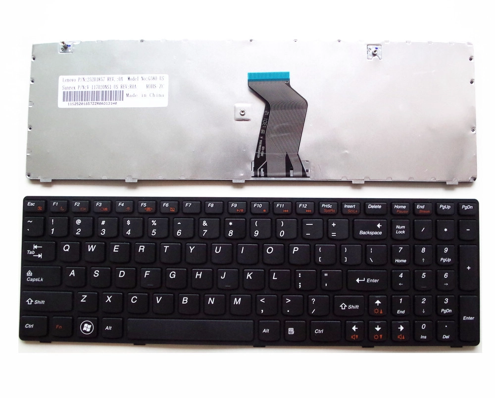 US Laptop Keyboard for LENOVO G580