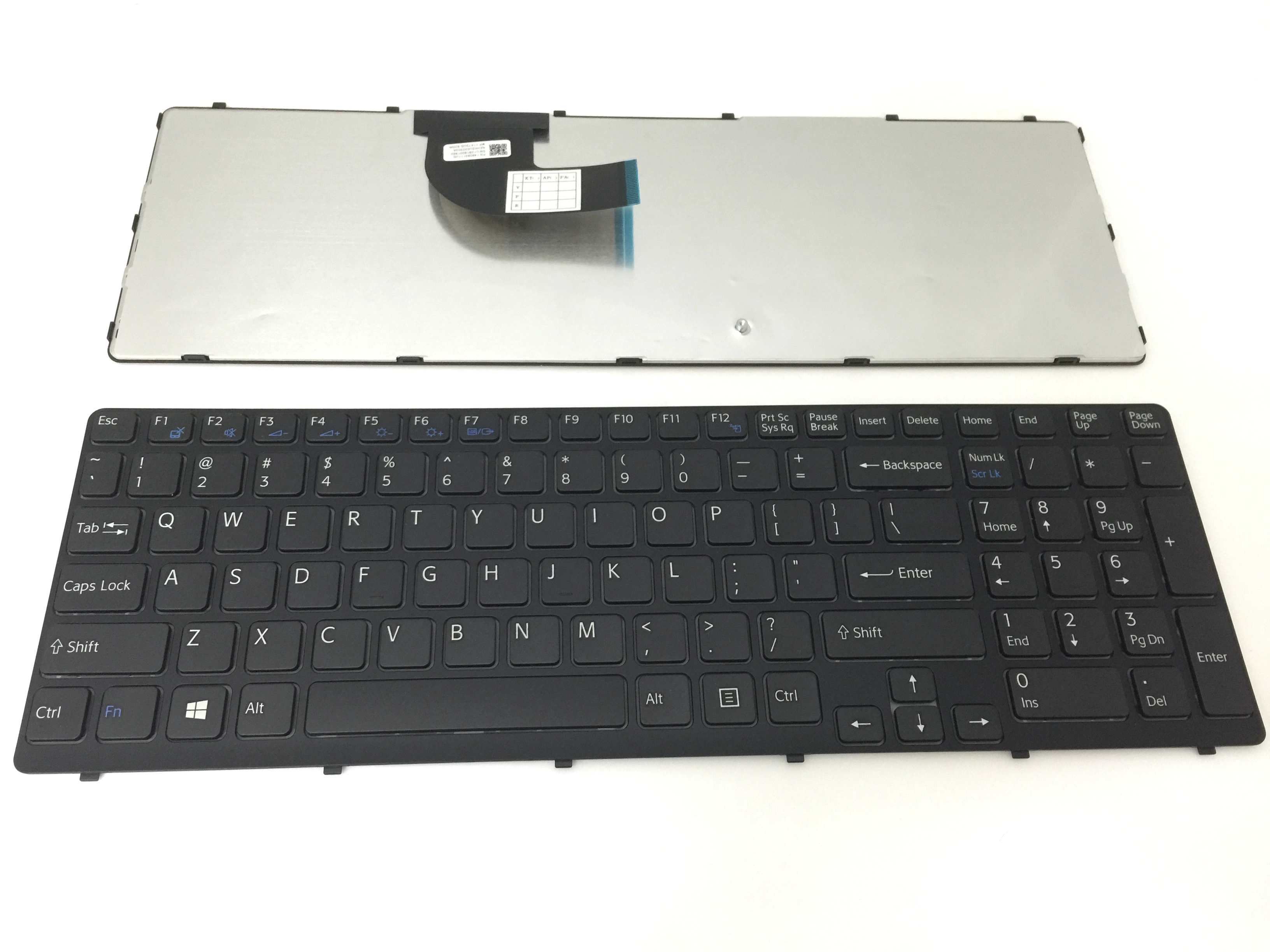 US Laptop Keyboard for SONY SVE151 BLACK