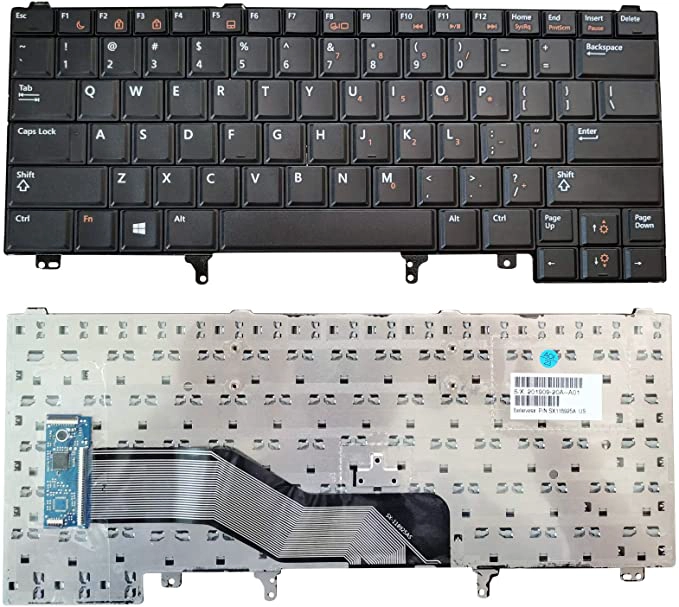 US Layout Teclado Sem Backlit para Dell Latitude E5420 E5430 E6220 E6320 E6330 E6420 E6430 E6440 Series Laptop Preto
