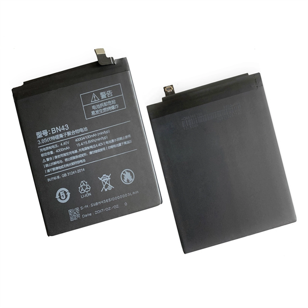 Xiaomi Redmi用のWholesaleバッテリー注4X BN43 4100mAh 4.4Vバッテリー交換