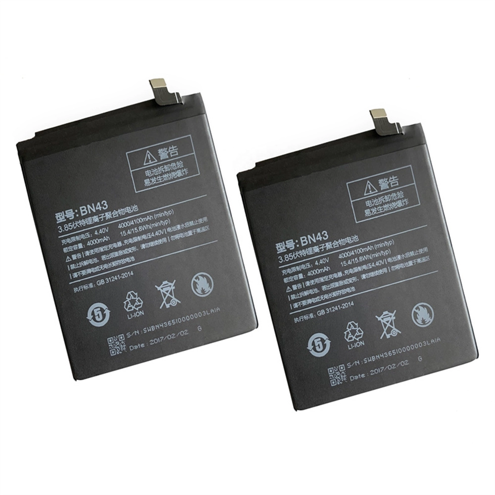 Xiaomi Redmi用のWholesaleバッテリー注4X BN43 4100mAh 4.4Vバッテリー交換
