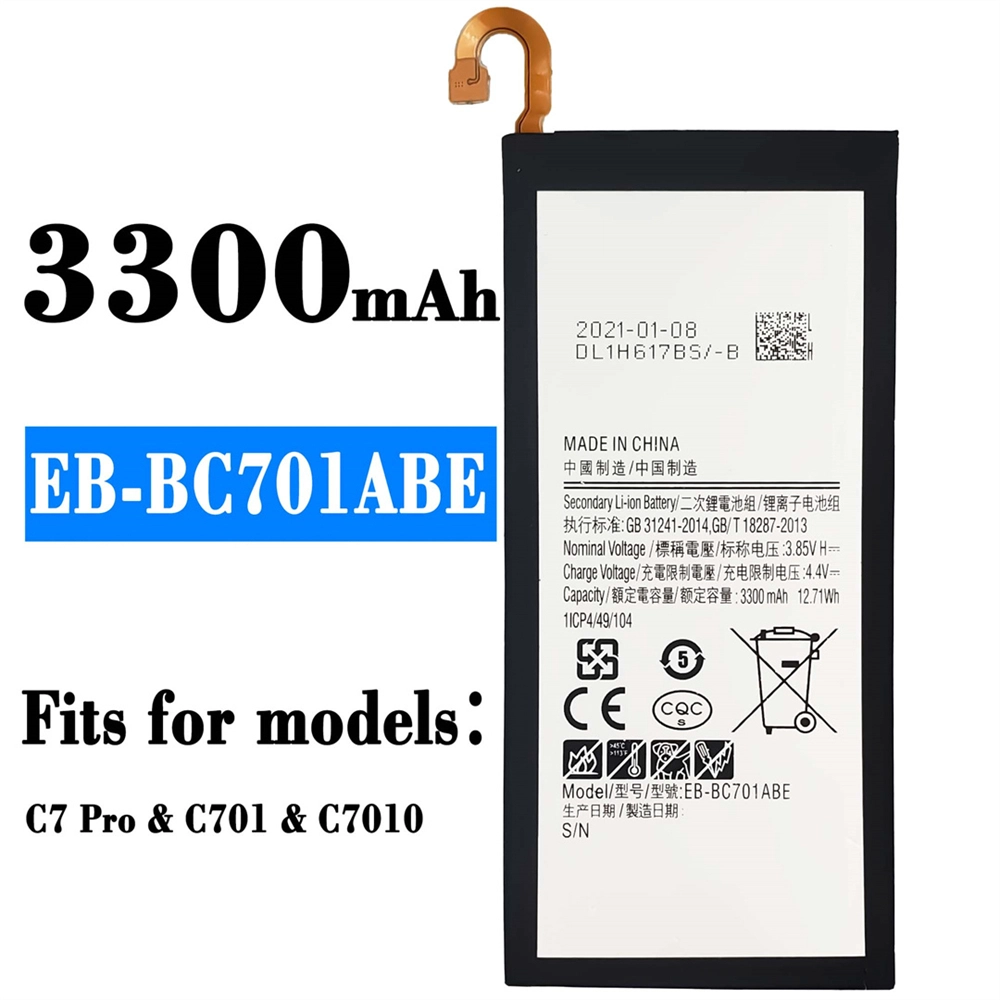 삼성 갤럭시 C7PRO C7010에 대 한 도매 공장 3300mAh EB-BC701ABE 휴대 전화 배터리