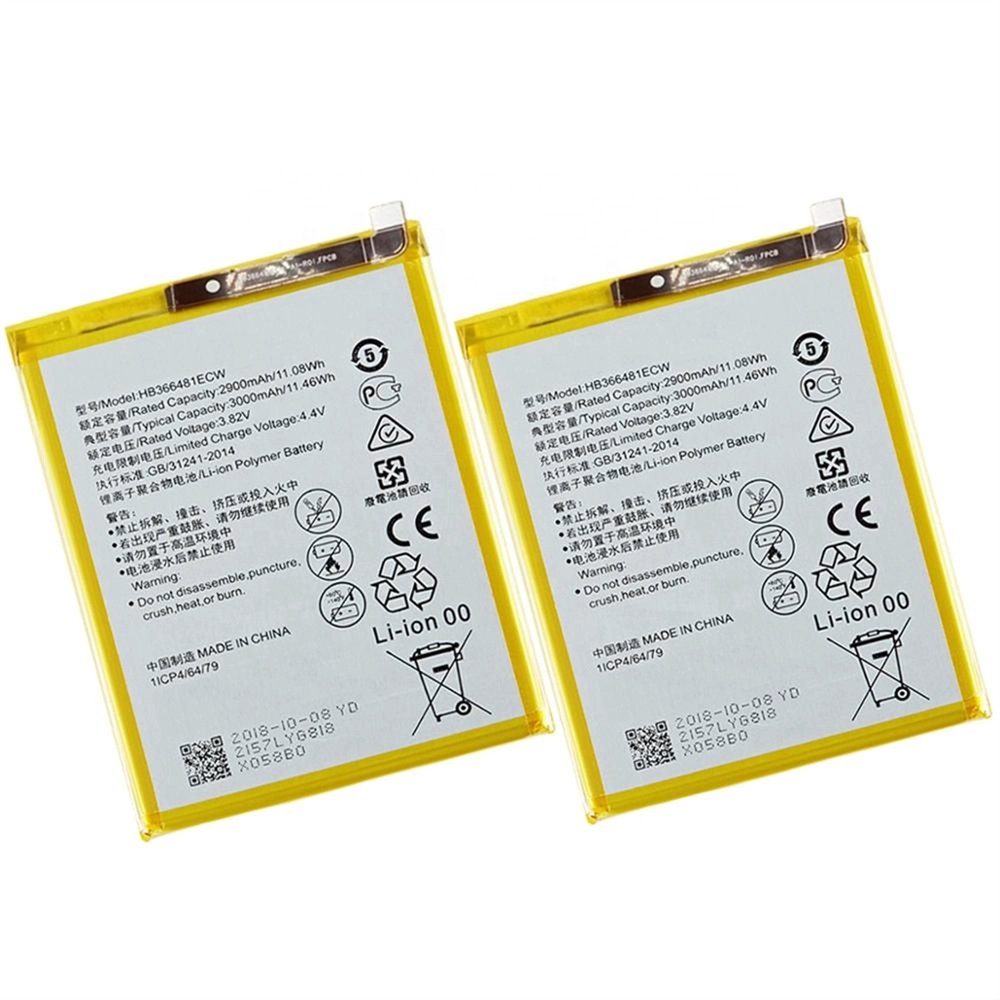 Huawei GR3 2017 P8 Lite 2017 명예 8 Lite 2900mah HB366481ECW 3.8V 배터리