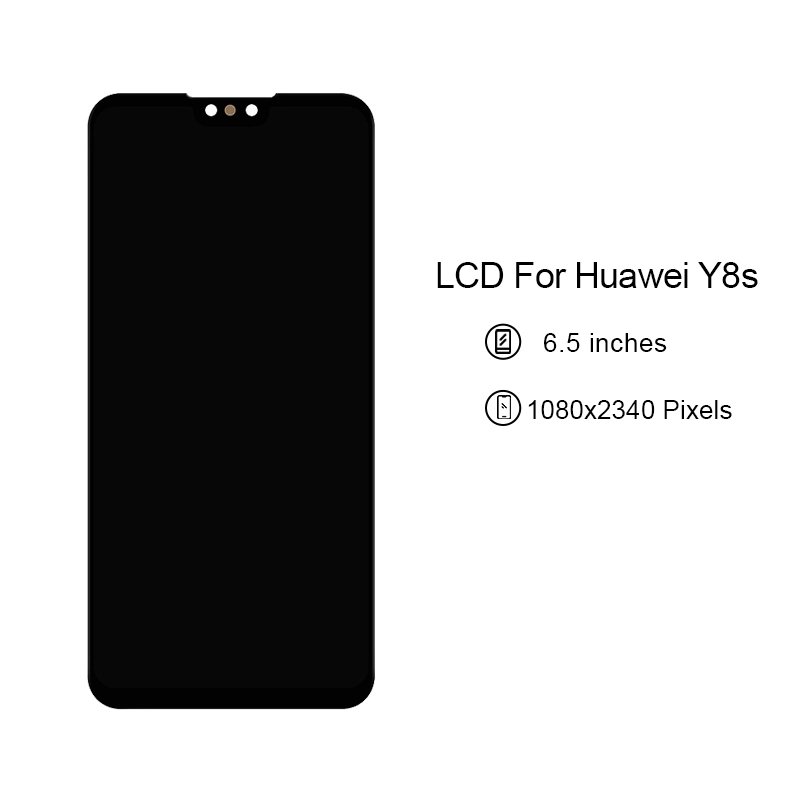 Atacado para Huawei Y8s LCD Display de telefone móvel com tela de montagem do digitador de toque