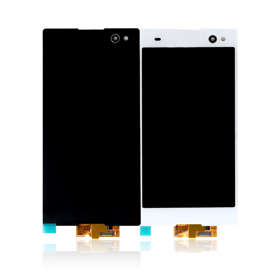 Toptan Sony C3 Ekran Cep Telefonu LCD Ekran Meclisi Dokunmatik Ekran Digitizer Siyah