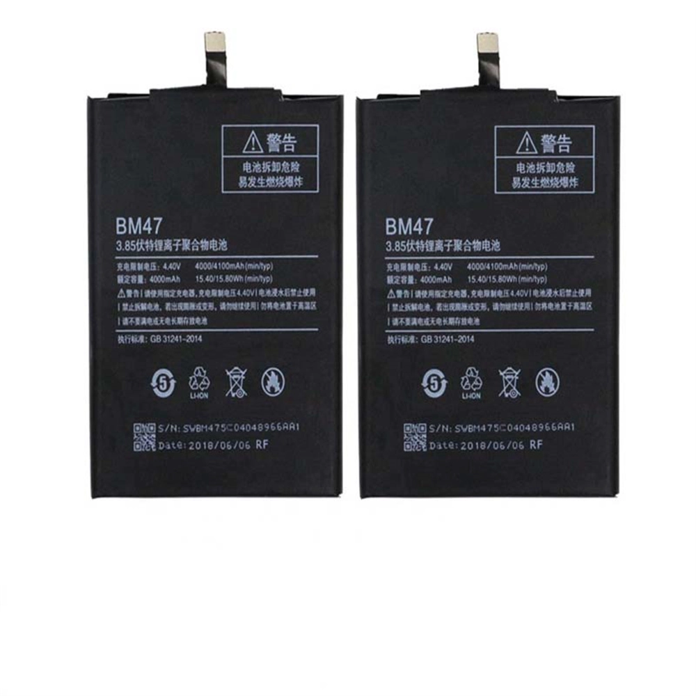 Atacado para xiaomi redmi 3s substituição de bateria BM47 4100 MAH 3.85V bateria