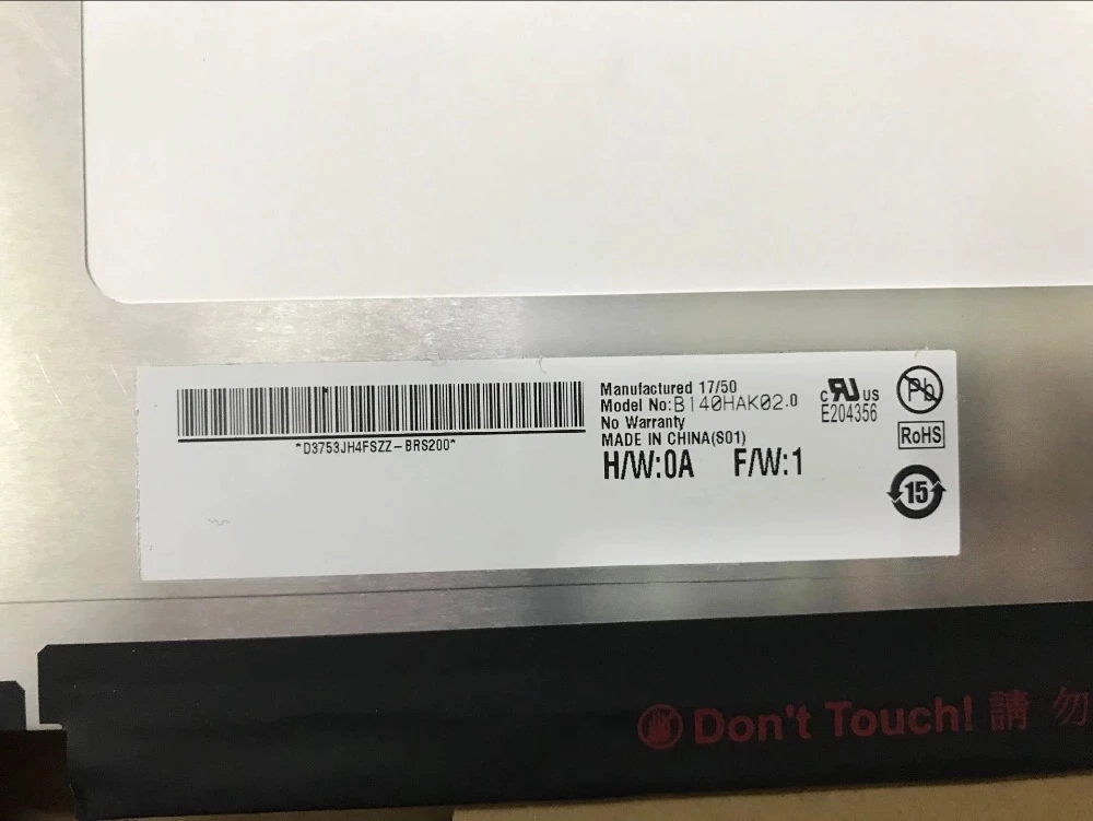 Wholesale Laptop Screen LCD B140HAK02.0 14.0 Inch 1920*1080 40 Pins eDP Notebook Screen