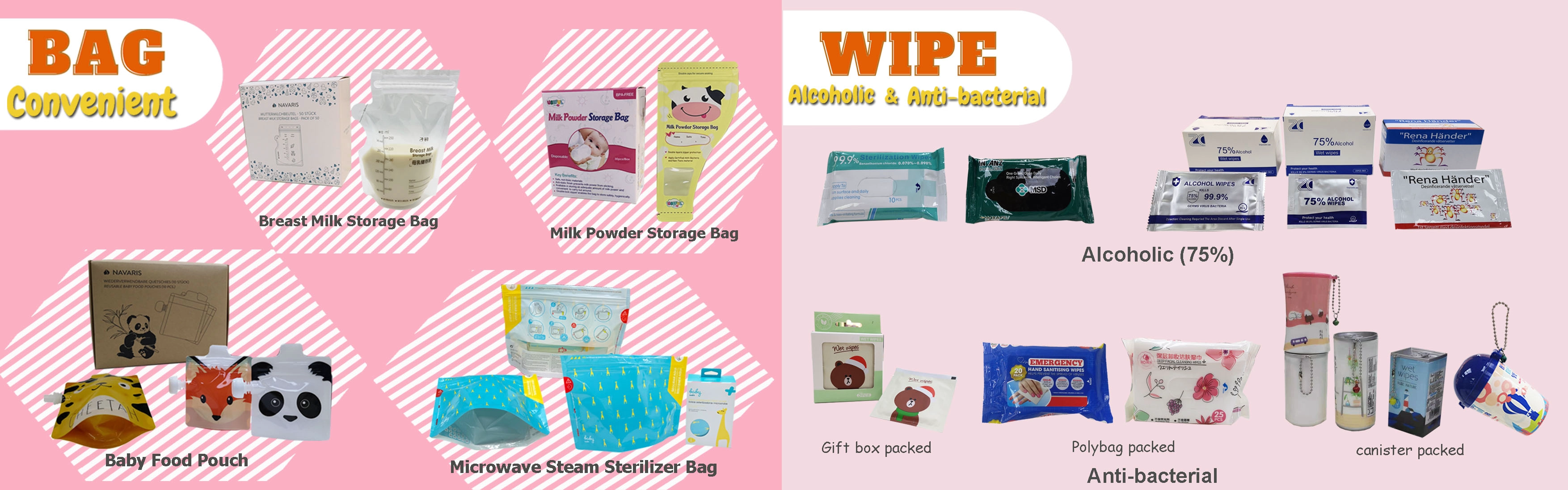Wipe and Bag Wipe and Bag
