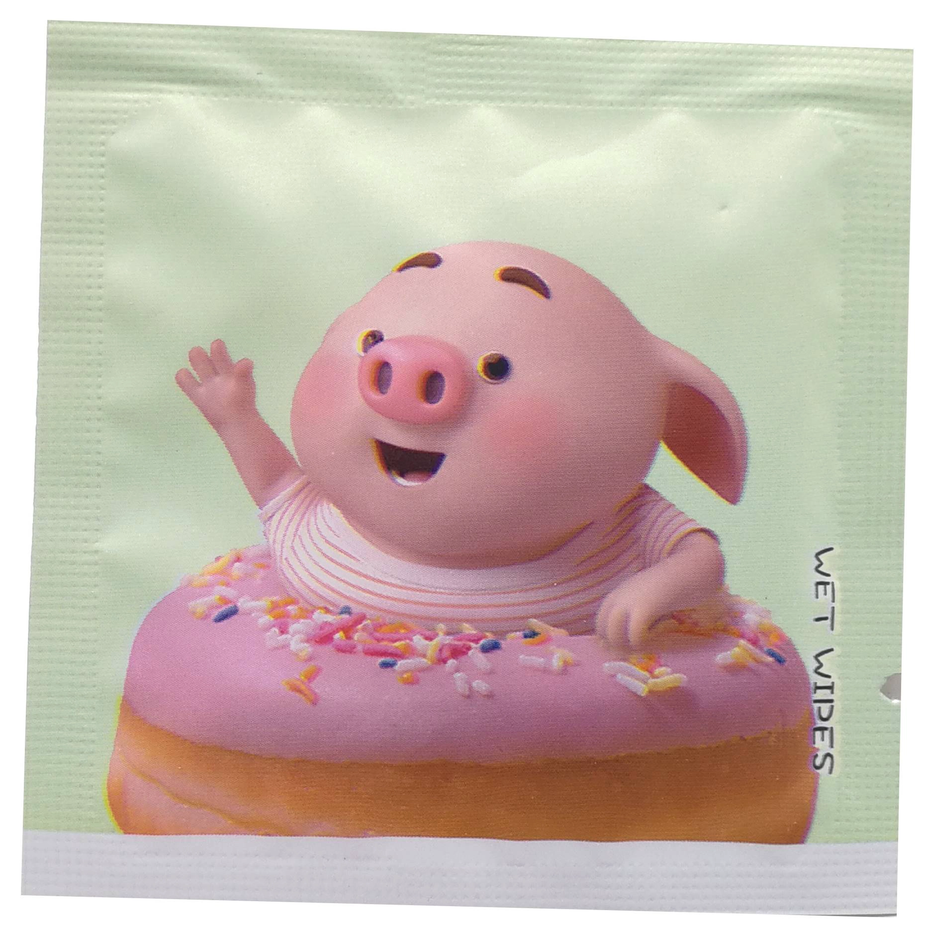 Colorful Square Wet Wipe Pack