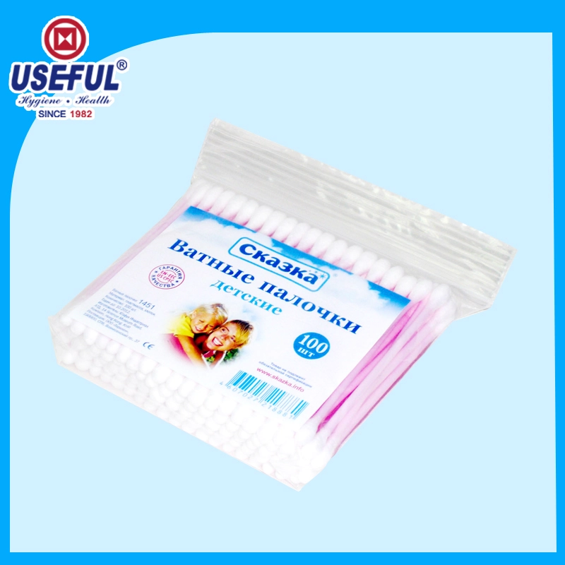 Cotton Swabs in Zip Lock Bag for Private Label