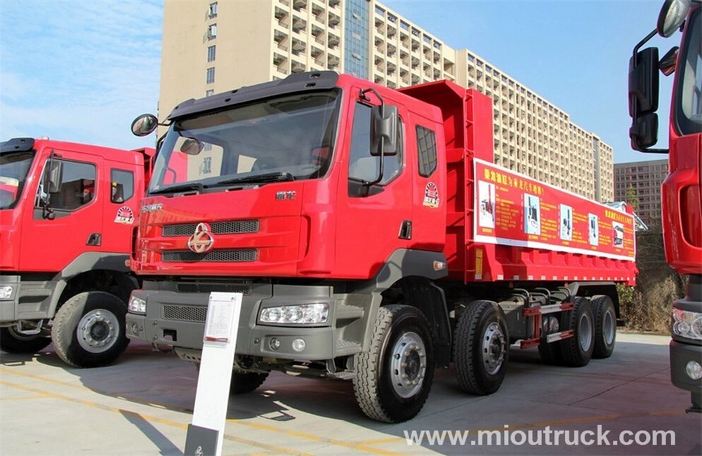 الصين 8 x 4 4 يورو دونغفنغ LZ3317M5FA 320hp طن 16 شاحنة قلابة