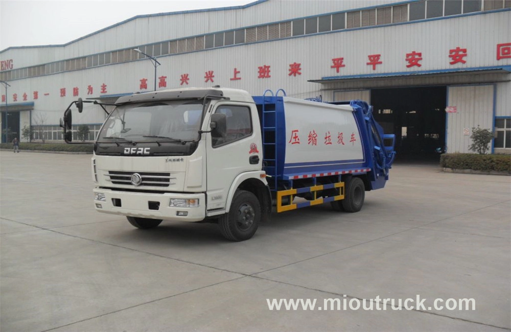 preço barato da marca Dongfeng 4x2 120hp Euro3 compactador preço caminhão de lixo