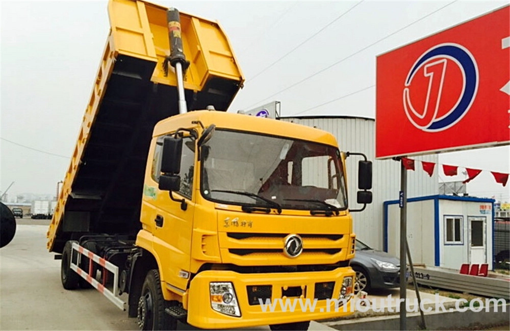 DONGFENG dumper camião basculante 4 * 2 de descarga por china venda fornecedor