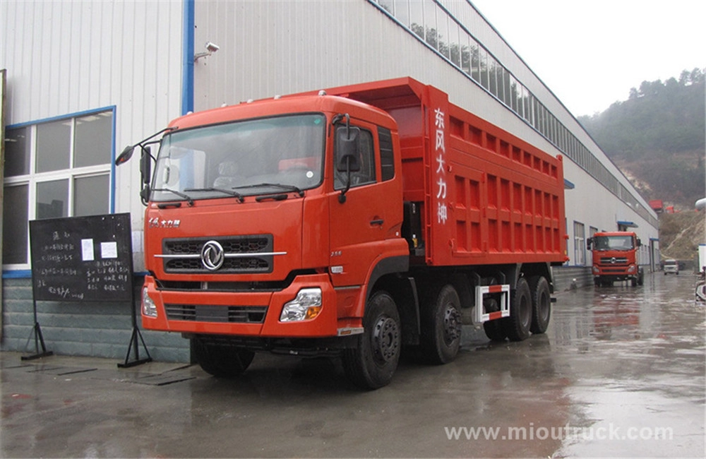 Dongfeng 280 chevaux 8 X 4 camion à benne basculante fournisseur Chine bonne qualité à vendre