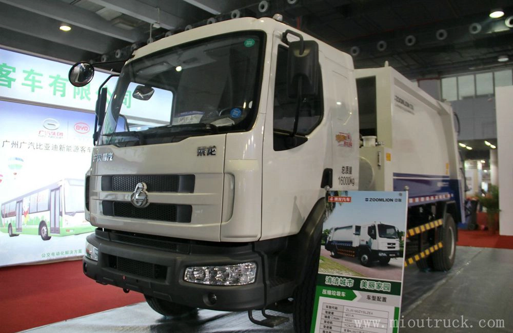 Dongfeng บีบอัด 4x2 180hp รถบรรทุกขยะ ZLJ5160ZYSLZE4