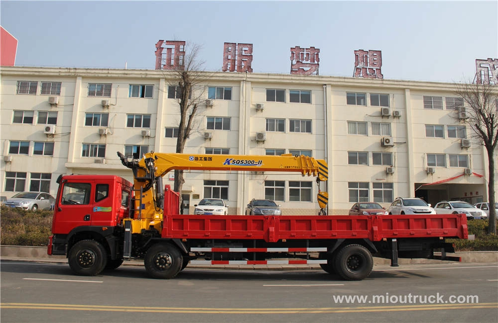 Dongfeng 6x2 trak mount crane 12tons truck na may kreyn china tagagawa