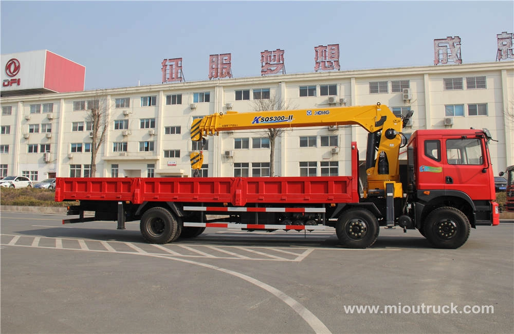 Dongfeng 6x2 trak mount crane 12tons truck na may kreyn china tagagawa