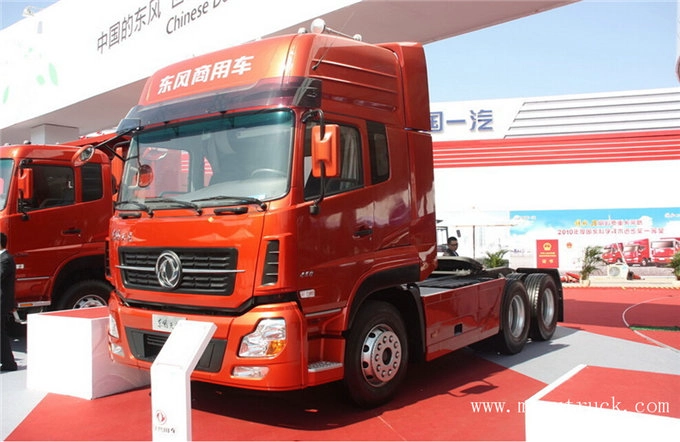 Dongfeng lori berat komersial hp 450 6 X 4 lori dan treler