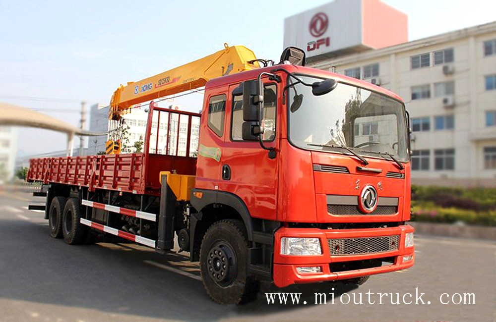 Dongfeng xcmg 12t 6 * 4 prix usine bras droit de camion-grue
