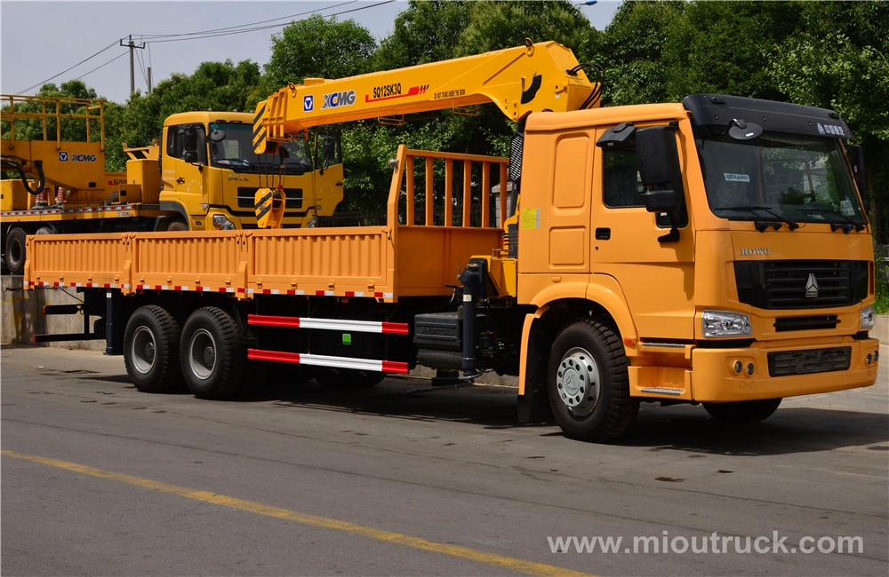 HOWO 6X4 truck mounted crane china supplier with good quality for sale