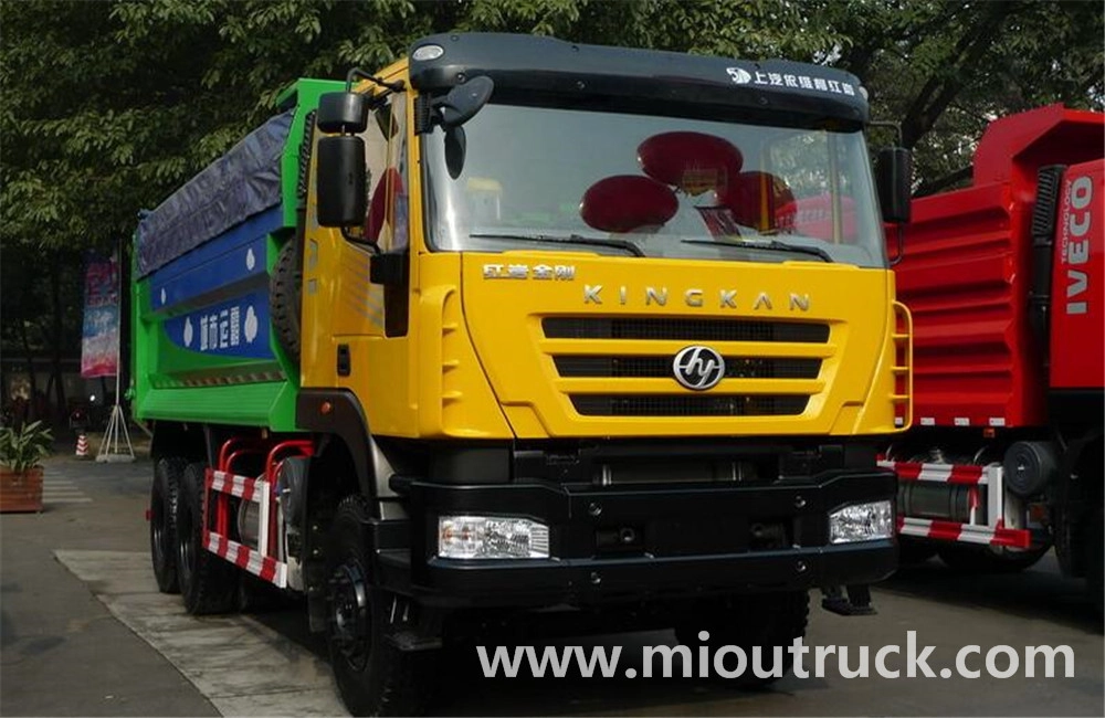 Hongyan 6x4 336hp dumper garbage truck for sale