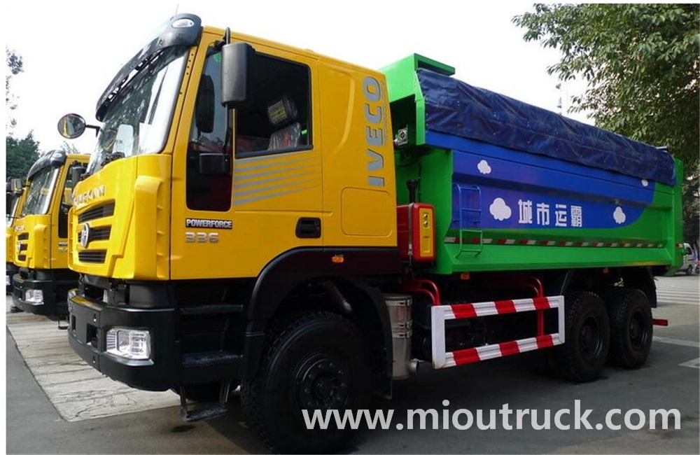 Hongyan 6x4 336hp dumper garbage truck for sale