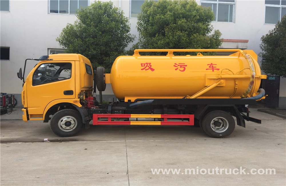 ดีไซน์ใหม่ Dongfeng 16000 ลิตรรถบรรทุกเครื่องดูดฝุ่นดูดน้ำเสียสำหรับขาย