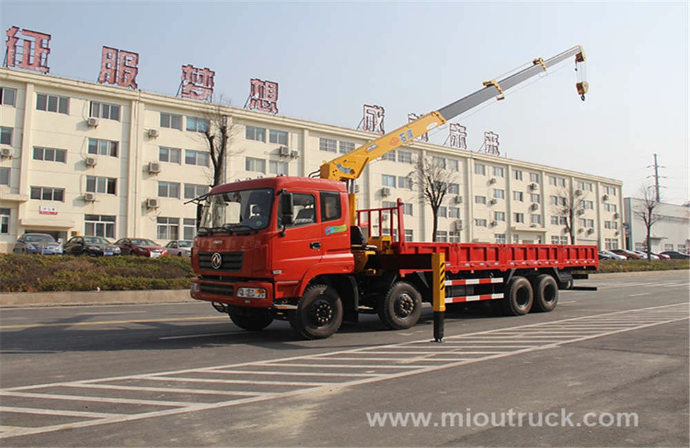 Novo caminhão de Dongfeng 8x4 com caminhão guindaste montado guindaste com o melhor fornecedor de china preço venda