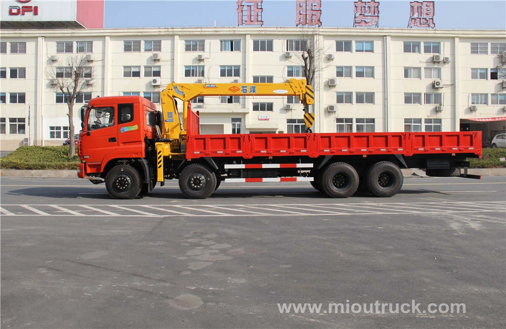 Novo caminhão de Dongfeng 8x4 com caminhão guindaste montado guindaste com o melhor fornecedor de china preço venda