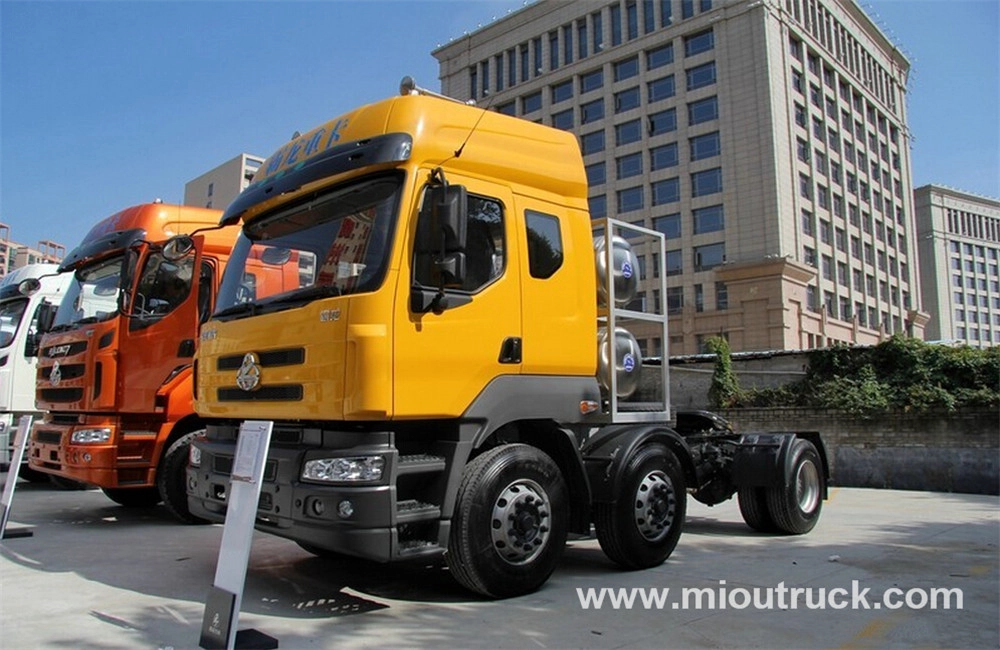 chinese dongfeng brand 6x2 LZ4240M5CB 375hp EURO 5 cheap lng tractor head truck
