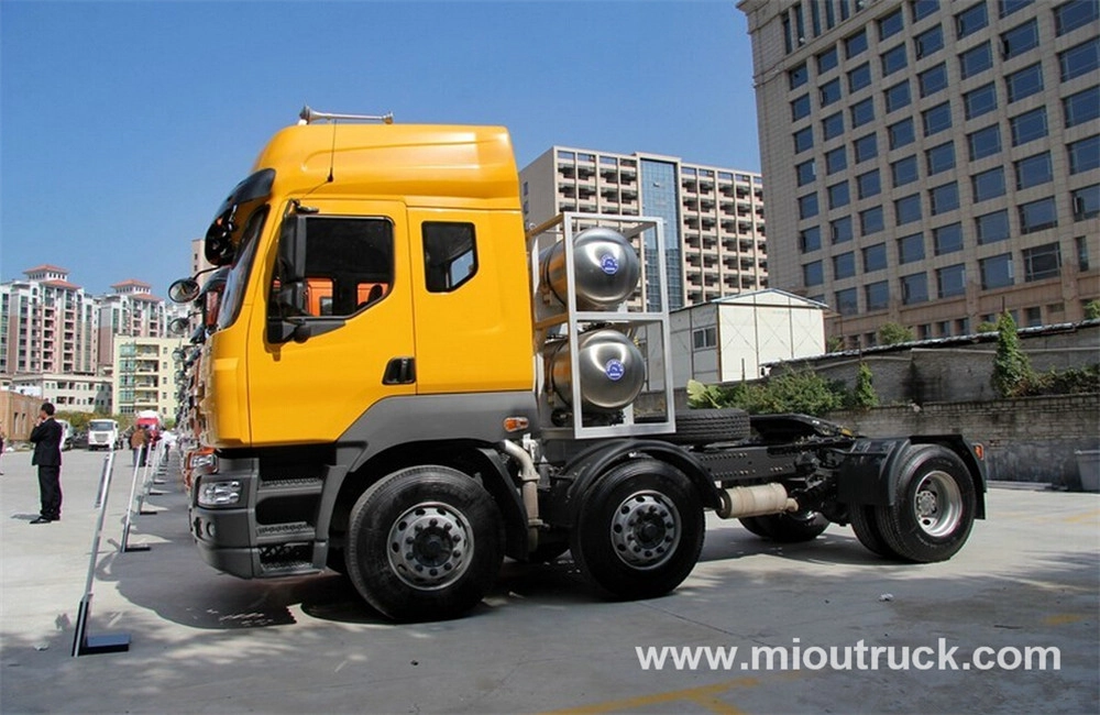 chinese dongfeng brand 6x2 LZ4240M5CB 375hp EURO 5 cheap lng tractor head truck