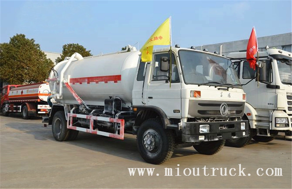 Dongfeng 4x2 10m³ sewage higop trak para sa sale