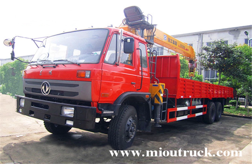 Dongfeng 6x4 de 12 toneladas camión grúa para la venta
