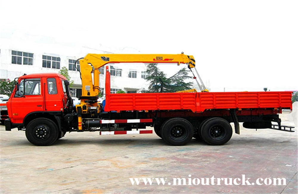 Dongfeng 6x4 de 12 toneladas camión grúa para la venta