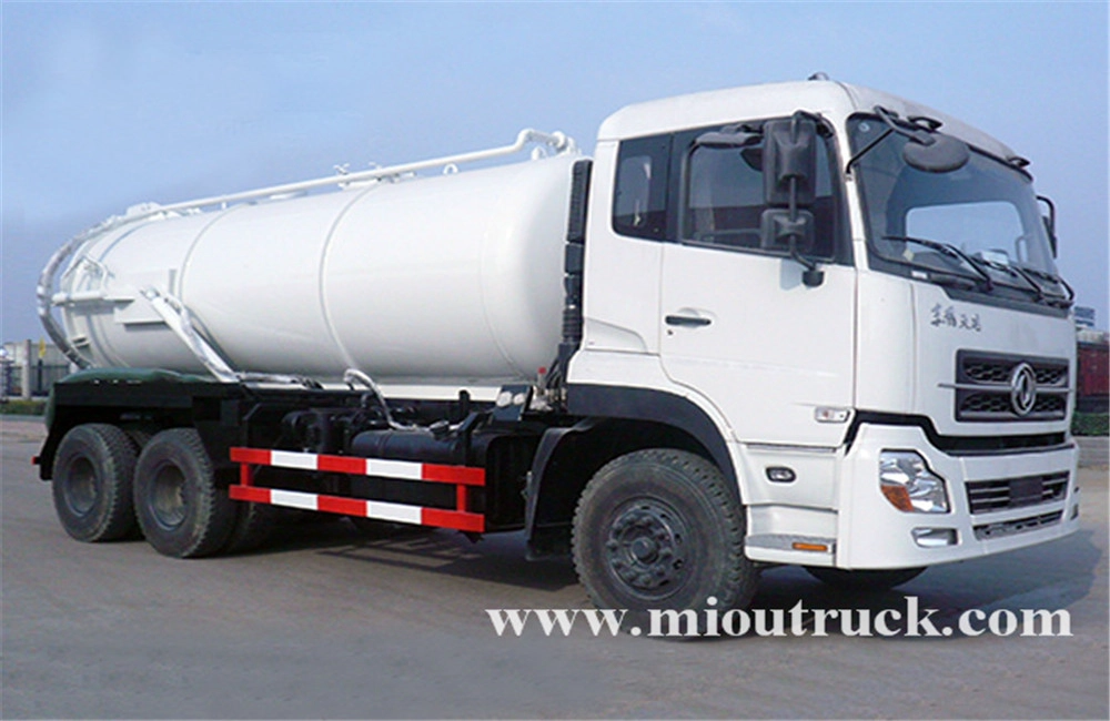 China dongfeng kinland 6x4 drive type 16m³ volume capacity sewage suction truck for sale manufacturer