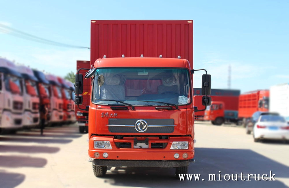 caminhão de carga do Dongfeng tianjin 160hp 4 * 2 7 m 6 tonelada meia caixa