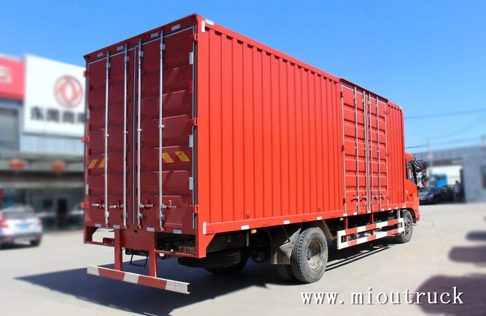 caminhão de carga do Dongfeng tianjin 160hp 4 * 2 7 m 6 tonelada meia caixa