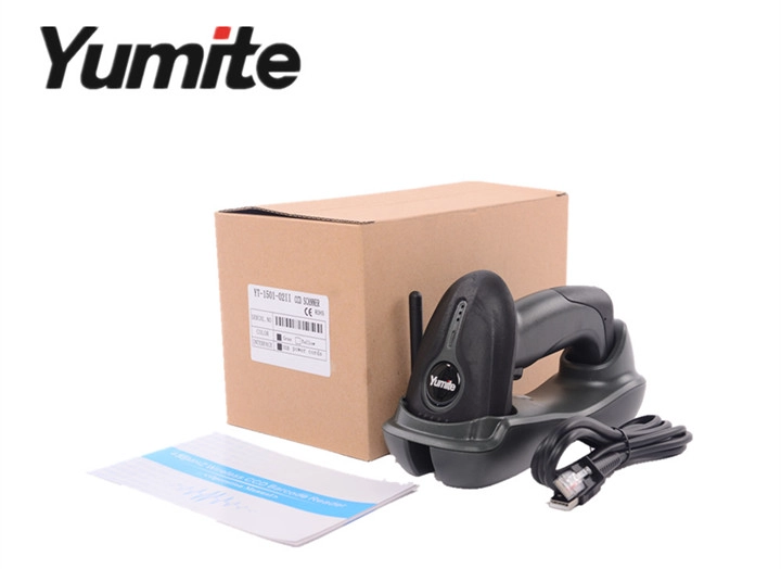 cordless 433Mhz CCD with charge base barcode scanner with competitive price YT-1501